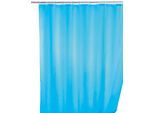Duschvorhang WENKO "Uni Light Blue", blau (hellblau), B:180cm H:200cm, Polyester, Duschvorhänge, Duschvorhang, Höhe 200 cm, Polyester, waschbar