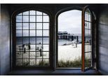 Wandsticker QUEENCE "Nordsee", bunt, B:60cm H:40cm, Vinyl, Wandtattoos, Wandsticker, Wandsticker, Wandbild, selbstklebend, 3D, Fenster