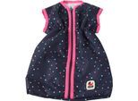 Puppen Schlafsack CHIC2000 "Brombeere", blau (konfetti pink), Puppenausstattungen, KinderB:27cm H:2cm T:45cm, Polyester, Puppen Schlafsack, B:27cm H:2cm T:45cm