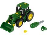 Spielzeug-Traktor KLEIN "John Deere", grün, Spielzeugfahrzeuge, KinderB:9,5cm H:12cm T:24,5cm, Kunststoff, Spielzeug-Traktor, mit Frontlader, B:9,5cm H:12cm T:24,5cm