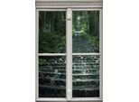 Wandsticker QUEENCE "Treppe im Wald", grün, B:40cm H:60cm T:0,1cm, Wandtattoos, Wandsticker, Wandsticker, Wandbild, selbstklebend, 3D, Fenster
