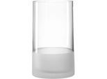 Tischvase LEONARDO "Dekovase Novara, handgefertigt", transparent (satiniert), H:26cm Ø:15cm, Glas, Vasen, Tischvase, aus Glas, Höhe ca. 26 cm