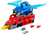 Spielzeug-Monstertruck HOT WHEELS "Hot Wheels City Ultimativer 2-in-1 Drachen Transporter", bunt, Spielzeugfahrzeuge, KinderB:57cm H:29cm T:15cm, Kunststoff, Spielzeug-Monstertruck, Inklusive 2 Hot Wheels Die-Cast-Fahrzeuge im Maßstab 1:64, B:57cm H:29cm T:15cm