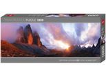 Puzzle HEYE "3 Peaks, Edition Humboldt", bunt, Puzzles, KinderB:94cm H:32cm, Pappe, Motiv, Puzzle, Made in Europe, B:94cm H:32cm