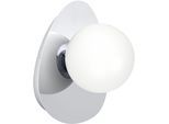 EGLO Wandleuchte "CASTROVIDO Wandlampe - Stahl - G9 - 1X4,2W - IP44", chrom, 1, H: 15,5cm, 1 Stk., Leuchten, Wandstrahler, Wandspot, Wohnzimmer, Schlafzimmer, L23,5xB21,5xH15,5 cm, Wandleuchte