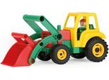 Spielzeug-Traktor LENA "Aktive", bunt, Spielzeugfahrzeuge, KinderB:14cm H:16cm T:36cm, Kunststoff, Spielzeug-Traktor, mit Frontschaufel; Made in Europe, B:14cm H:16cm T:36cm