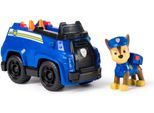 Spielzeug-Auto SPIN MASTER "PAW Patrol, Sust. Basic Vehicle Chase", bunt, Spielzeugfahrzeuge, KinderB:20,64cm H:20,64cm T:7,62cm, Kunststoff, Spielzeug-Auto, zum Teil aus recycelten Material, B:20,64cm H:20,64cm T:7,62cm
