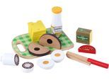 Spiellebensmittel TANNER "Brotzeit mit Zubehör", bunt, Kaufladensortimente, Kinder, Holz, Spiellebensmittel