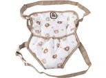 Puppen Bauchtrage CHIC2000 "Bärchen", rosa (bärchen beige), Puppenausstattungen, KinderB:33cm H:25cm T:2cm, Polyester, Puppen Bauchtrage, B:33cm H:25cm T:2cm
