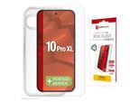 DISPLEX Displayschutzglas "Real Glass Screen Protector inklusive Case", transparent, B:9,4cm H:2cm T:19,8mm, Displayfolien, Displayschutzfolie, Schutzfolie, Bildschirmschutz, kratz- & stoßfest, Displayschutzglas