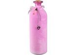 Dekovase AMBIENTE HAUS "Deko-Flasche - rosa L", rosa, B:9cm H:27cm T:9cm, Glas, Vasen, Dekovase