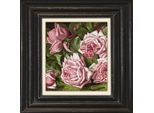 Leinwandbild QUEENCE "Blumen", rosa (farbe bild(er): rosa), B:40cm H:40cm T:2cm, Canvas, Holzrahmen, Bilder, Leinwandbild, Premium-Leinwandstoff, Handarbeit aus Deutschland, 40x40cm