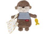 Greifspielzeug FEHN "Otter Theo, Knister-Otter", braun, Greifspielzeug, BabyB:23cm L:18cm, Plüsch, Softvelour, Greifspielzeug, B:23cm L:18cm