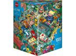 Puzzle HEYE "Car Cemetery", bunt, Puzzles, KinderB:50cm H:70cm, Pappe, Motiv, Puzzle, Made in Europe, B:50cm H:70cm