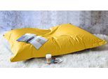 Sitzsack KINZLER "XXL Outdoorfähig", gelb, B:140cm H:20cm T:180cm, Polyester, Sitzsäcke, Sitzsack, Uni Farben, Outdoor geeignet, ideal im Wohnzimmer & Kinderzimmer