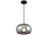 Novel Hängeleuchte, Schwarz, Metall, Glas, Maske,Maske, rund,rund, 120 cm, RoHS, ISO 9001, Bsci, CE, höhenverstellbar, Lampen & Leuchten, Innenbeleuchtung, Hängelampen, Pendelleuchten