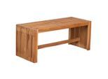 Gardenson , Teakfarben , Holz , Teakholz , 100x45x35 cm , Gartenmöbel, Gartenbänke