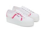 Superga 2790 Round Stripes Cotton Damen Weiß/Schattiert Blau Turnschuhe