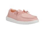 HEYDUDE Wendy Canvas 100% Katoenen Roze Instappers Voor Dames