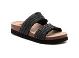 Rocket Dog Aruba Raffia Damen Sandalen aus Textil in Schwarz