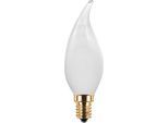 SEGULA LED-Leuchtmittel "Vintage Line", Energieeffizienz: F (A-G), weiß, L:112cm Ø:35cm, Leuchtmittel, dimmbar, Kerze Windstoß matt, E14