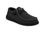 HEYDUDE Wally Sox Faux Suede Herren Micro Total Schwarz Bootsschuhe