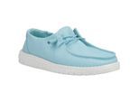 HEYDUDE Wendy Canvas 100% Katoenen Turquoise Instappers Voor Dames