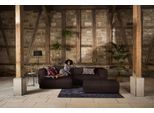 Ecksofa W.SCHILLIG "around-the-block Mega-Sofa & Hocker, viel Platz, Breite 300cm, L-Form", braun (mocca z69), B:300cm H:66cm T:164cm, Longlife Xtra-Leder Z69: Das feinnarbige, gedeckte Softleder Z69 besticht durch seine außergewöhnliche Weichheit im trendigen »Vintage-Look«, Hautstärke 0, 9 - 1, 1 mm;Longlife fabric Flachgewebe T88 (100% Polyester), Sofas, Ecksofa, inklusive Hocker, mit eleganter