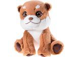 Kuscheltier HEUNEC "Otter", braun (braun, weiß), Plüschfiguren, KinderH:25cm, Kuscheltier, H:25cm