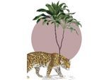 Bild KOMAR "Botanical Garden Jaguar", rosa (farbe bild(er): rosa), B:50cm H:70cm, Holz, Papier, Bilder, Bild, Wandbild zur Dekoration - ohne Rahmen