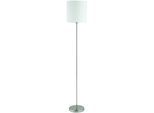 EGLO Stehlampe "PASTERI Stehlampe - Stoff - Stahl - E27 - 1X60W - IP20", silber (nickel, matt), 1, Ø 28cm H: 157,5cm, 1 Stk., Leuchten, Standleuchte, Wohnzimmer, Esszimmer, Schalfzimmer, H157,5 x Ø28 cm, Stehlampe