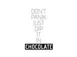 Wanddekoobjekt QUEENCE "CHOCOLATE", schwarz, B:30cm H:45cm T:0,1cm, Stahl, Wanddekoobjekte, Wanddekoobjekt, Stahlschild, Blechschild, Spruch, Witzig, Wanddeko, retro, 20x30cm