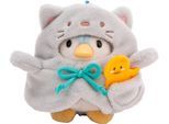 Kuscheltier NICI "mymochi, Pinguin Waddle, 8 cm", blau, Plüschfiguren, KinderH:8cm, Plüsch, Kuscheltier, mit Ente und Katzenkostüm, in Geschenkbox, H:8cm