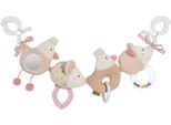 Kinderwagenkette FEHN "feehnLAND", rosa (rose, beige), Greifspielzeug, BabyH:16cm L:40cm, Jersey, Nicki, Plüsch, Stoff, Kinderwagenkette, H:16cm L:40cm