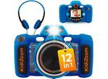 Kinderkamera VTECH "KidiZoom Duo FX blau", blau, Fotokameras, KinderB:16,3cm H:11cm, Kinderkamera, inkluisve Kopfhörer, B:16,3cm H:11cm
