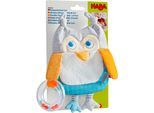 Greifspielzeug HABA "Entdeckertuch Eule", blau, Greifspielzeug, Baby, Baumwolle, Polyester, Greifspielzeug