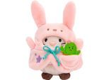 Kuscheltier NICI "mymochi, Katze Angy, 8 cm", beige, Plüschfiguren, KinderH:8cm, Plüsch, Kuscheltier, mit Kaktus und Hasenkostüm, in Geschenkbox, H:8cm