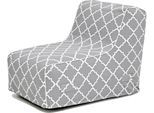 Loungesessel JAHNKE "AIR LOUNGE", grau (grau mosaic), B:60cm H:70cm T:90cm, Sessel, Loungesessel, aufblasbar, Indoor & Outdoor, 60 cm Sitztiefe