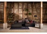 Ecksofa W.SCHILLIG "around-the-block Mega-Sofa & Hocker, viel Platz, Breite 300cm, L-Form", braun (braun z59), B:300cm H:66cm T:164cm, Longlife Xtra-Leder Z59: Glattleder mit modischer Prägung. Hautstärke 0, 9 - 1, 1 mm, Sofas, Ecksofa, inklusive Hocker, mit eleganter Biese, mit Federkern