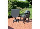 Garten-Essgruppe GARDEN PLEASURE "TREVISO", grau (anthrazit, anthrazit, anthrazit), B:170cm H:88cm T:170cm, Aluminium, Sitzmöbel-Sets, Garten-Essgruppe