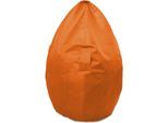 Sitzsack KINZLER "Kimi small", orange (terra), B:65cm H:110cm, Polyester, Sitzsäcke, Sitzsack, Uni Farben, mit Taschen & Tragegriff, Outdoor geeignet, Kinderzimmer