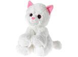 Kuscheltier HEUNEC "Glitter Kitty Katzenbaby Weiß, 24 cm", rosa (rosa, weiß), Plüschfiguren, KinderH:24cm, Plüsch, Kuscheltier, H:24cm