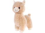 Kuscheltier HEUNEC "Lama stehend groß, 28 cm", braun (hellbraun), Plüschfiguren, KinderH:28cm, Kuscheltier, H:28cm