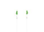 HAMA Glasfaserkabel "Glasfaser Netzwerkkabel, LC APC Stecker, 10 Gbit/s, 9,00 m, schlank", weiß, 900cmcm, Kabel, Mit Knickschutzhülle, Glasfaserkabel