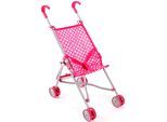Puppenbuggy CHIC2000 "Mini-Buggy", pink, Puppenwagen, KinderB:28cm H:55cm T:51cm, Kunststoff, Polyester, Stahl, Puppenbuggy, B:28cm H:55cm T:51cm