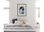 Wandbild KOMAR "Frozen Nocturnal Stroll", beige (farbe bild(er): beige), Disney, 1 Stk., Vlies, Bilder, Wandbild, 30 x 40 cm (Breite x Höhe) - Kinderzimmer, Dekoration