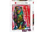 Puzzle HEYE "Love Relentlessly/ Jolly Pets", bunt, Puzzles, KinderB:50cm H:70cm, Pappe, Motiv, Puzzle, Made in Germany, B:50cm H:70cm