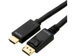CSL Audio- & Video-Kabel "DisplayPort, HDMI Kabel, mehrfach geschirmt, verschiedene Längen", schwarz, 500cmcm, Kabel, Audio- & Video-Kabel