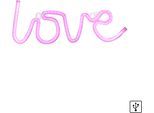 JUST LIGHT LED Wandleuchte "NEON-LOVE", pink, 1, 1 Stk., Leuchten, LED Wandleuchte