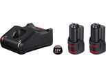 Akku Starter-Set BOSCH PROFESSIONAL, schwarz, B:175mm H:115mm, Akkumulatoren, Akku Starter-Set, 12 V, 2 Ah